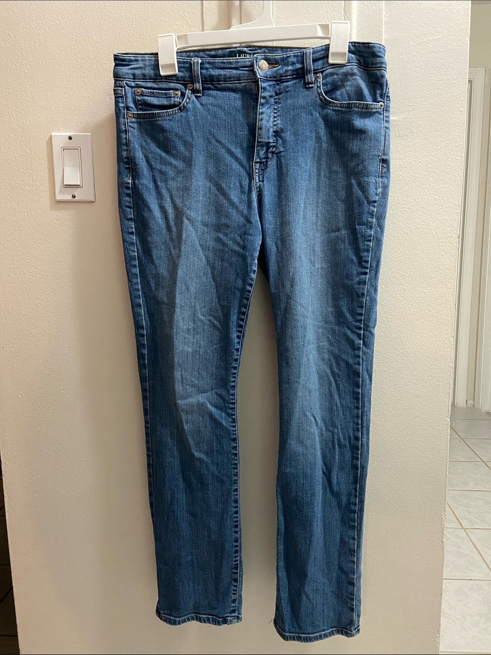 Ralph Lauren Medium Blue Straight-Leg Jeans